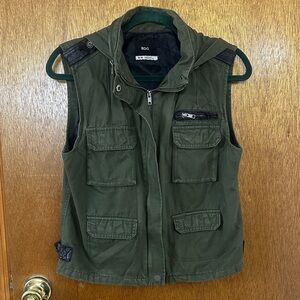 BDG Dark Green Sleeveless utility Vest